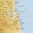 Live Brisbane Weather Radar - 128km - Rain Rate