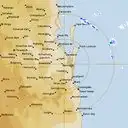 Live Brisbane Weather Radar - 128km - Rain Rate