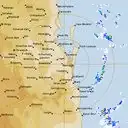 Live Brisbane Weather Radar - 128km - Rain Rate