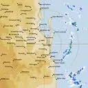 Live Brisbane Weather Radar - 128km - Rain Rate