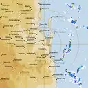 Live Brisbane Weather Radar - 128km - Rain Rate