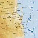 Live Brisbane Weather Radar - 128km - Rain Rate
