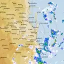 Live Brisbane Weather Radar - 128km - Rain Rate