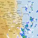 Live Brisbane Weather Radar - 128km - Rain Rate