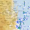 Live Brisbane Weather Radar - 128km - Rain Rate