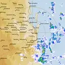Live Brisbane Weather Radar - 128km - Rain Rate