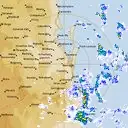 Live Brisbane Weather Radar - 128km - Rain Rate