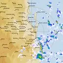 Live Brisbane Weather Radar - 128km - Rain Rate