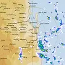 Live Brisbane Weather Radar - 128km - Rain Rate