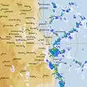 Live Brisbane Weather Radar - 128km - Rain Rate