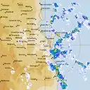 Live Brisbane Weather Radar - 128km - Rain Rate
