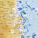 Live Brisbane Weather Radar - 128km - Rain Rate