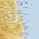 Live Brisbane Weather Radar - 128km - Rain Rate