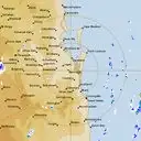Live Brisbane Weather Radar - 128km - Rain Rate