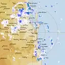 Live Brisbane Weather Radar - 128km - Rain Rate