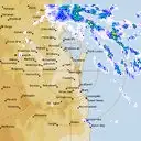 Live Brisbane Weather Radar - 128km - Rain Rate