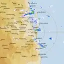 Live Brisbane Weather Radar - 128km - Rain Rate