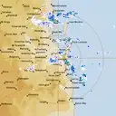 Live Brisbane Weather Radar - 128km - Rain Rate