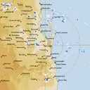 Live Brisbane Weather Radar - 128km - Rain Rate