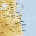 Live Brisbane Weather Radar - 128km - Rain Rate