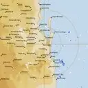 Live Brisbane Weather Radar - 128km - Rain Rate