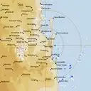 Live Brisbane Weather Radar - 128km - Rain Rate