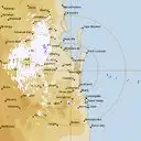 Live Brisbane Weather Radar - 128km - Rain Rate
