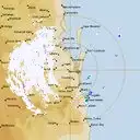 Live Brisbane Weather Radar - 128km - Rain Rate