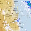 Live Brisbane Weather Radar - 128km - Rain Rate