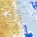 Live Brisbane Weather Radar - 128km - Rain Rate