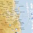 Live Brisbane Weather Radar - 128km - Rain Rate