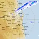 Live Brisbane Weather Radar - 128km - Rain Rate