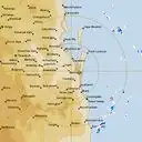 Live Brisbane Weather Radar - 128km - Rain Rate