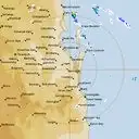 Live Brisbane Weather Radar - 128km - Rain Rate