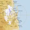 Live Brisbane Weather Radar - 128km - Rain Rate