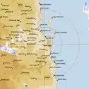 Live Brisbane Weather Radar - 128km - Rain Rate