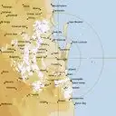 Live Brisbane Weather Radar - 128km - Rain Rate