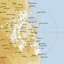 Live Brisbane Weather Radar - 128km - Rain Rate