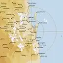 Live Brisbane Weather Radar - 128km - Rain Rate