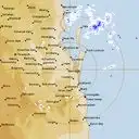 Live Brisbane Weather Radar - 128km - Rain Rate