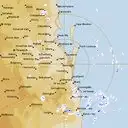 Live Brisbane Weather Radar - 128km - Rain Rate