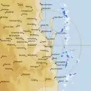 Live Brisbane Weather Radar - 128km - Rain Rate