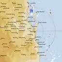 Live Brisbane Weather Radar - 128km - Rain Rate