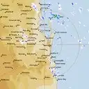 Live Brisbane Weather Radar - 128km - Rain Rate