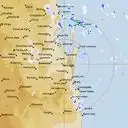 Live Brisbane Weather Radar - 128km - Rain Rate
