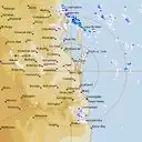 Live Brisbane Weather Radar - 128km - Rain Rate