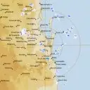 Live Brisbane Weather Radar - 128km - Rain Rate