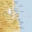 Live Brisbane Weather Radar - 128km - Rain Rate