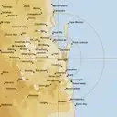 Live Brisbane Weather Radar - 128km - Rain Rate