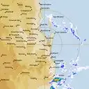 Live Brisbane Weather Radar - 128km - Rain Rate